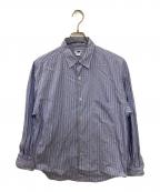 H BEAUTY&YOUTHエイチ ビューティー&ユース）の古着「ストライプシャツ」｜ブルー