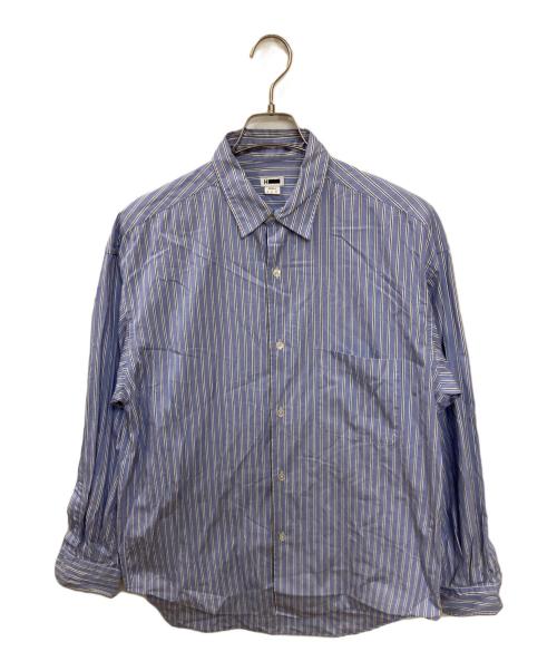 H BEAUTY&YOUTH（エイチ ビューティー&ユース）H BEAUTY&YOUTH (エイチ ビューティー&ユース) ストライプシャツ ブルー サイズ:Sの古着・服飾アイテム