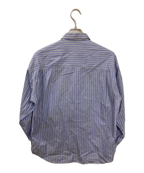H BEAUTY&YOUTH（エイチ ビューティー&ユース）H BEAUTY&YOUTH (エイチ ビューティー&ユース) ストライプシャツ ブルー サイズ:Sの古着・服飾アイテム