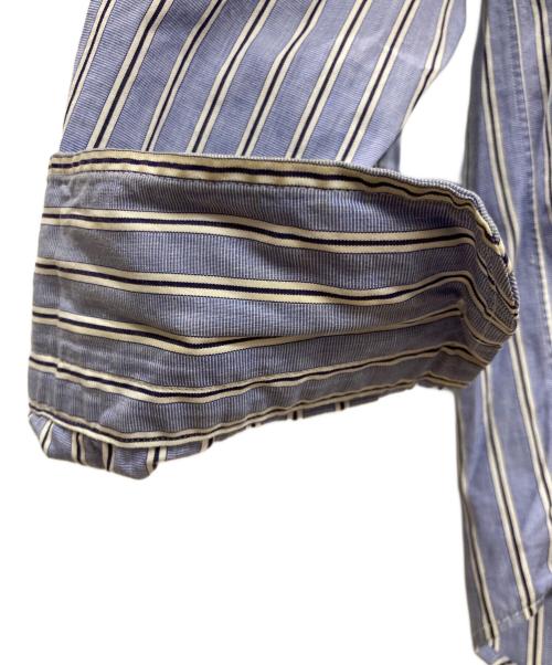 H BEAUTY&YOUTH（エイチ ビューティー&ユース）H BEAUTY&YOUTH (エイチ ビューティー&ユース) ストライプシャツ ブルー サイズ:Sの古着・服飾アイテム