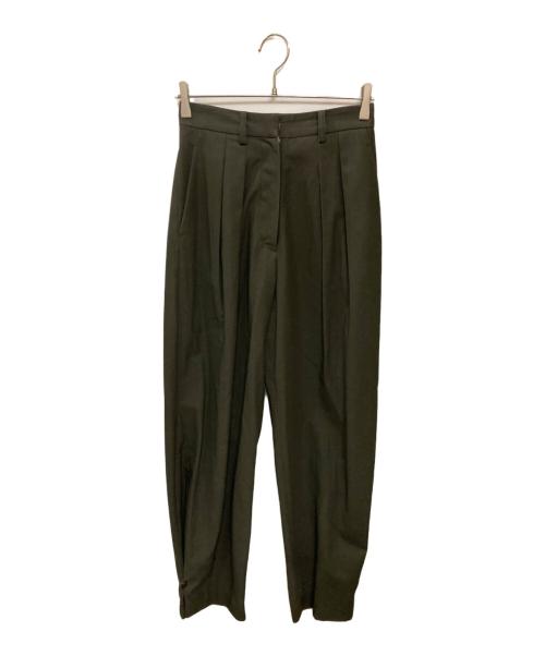H BEAUTY&YOUTH（エイチ ビューティー&ユース）H BEAUTY&YOUTH (エイチ ビューティー&ユース) COTTON TWILL TUCK PANTS グレー サイズ:38の古着・服飾アイテム