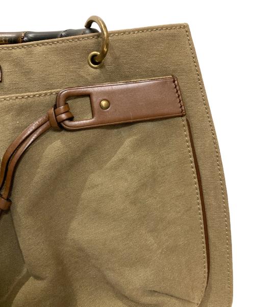 GUCCI（グッチ）GUCCI (グッチ) キャンバストートバッグ ベージュの古着・服飾アイテム