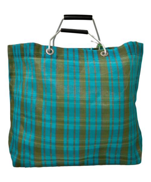 MARNI（マルニ）MARNI (マルニ) フラワーカフェストライプトートバッグ グリーンの古着・服飾アイテム