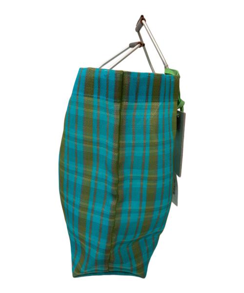 MARNI（マルニ）MARNI (マルニ) フラワーカフェストライプトートバッグ グリーンの古着・服飾アイテム