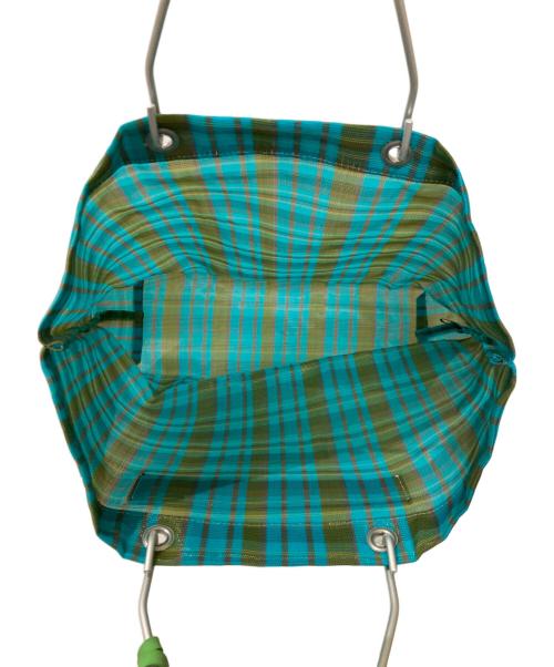 MARNI（マルニ）MARNI (マルニ) フラワーカフェストライプトートバッグ グリーンの古着・服飾アイテム