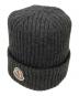MONCLER（モンクレール）の古着「ロゴワッペンニット帽」｜グレー