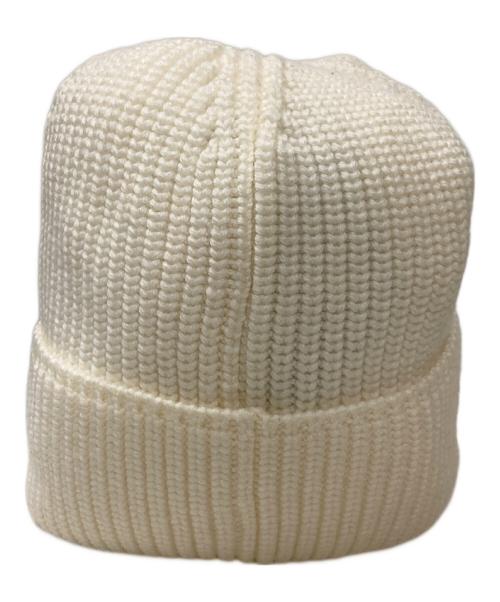 CANADA GOOSE（カナダグース）CANADA GOOSE (カナダグース) ロゴワッペンニット帽 アイボリーの古着・服飾アイテム