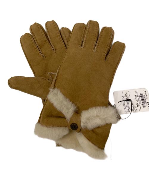 UGG（アグ）UGG (アグ) TURNED BOW GLOVE ブラウン サイズ:不明の古着・服飾アイテム