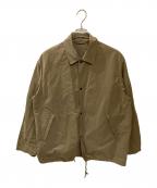 COMOLIコモリ）の古着「コットンナイロンコーチジャケット」｜ベージュ