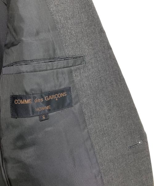 COMME des GARCONS HOMME（コムデギャルソン オム）COMME des GARCONS HOMME (コムデギャルソン オム) 90S ウール縮絨テーラードジャケット グレー サイズ:Sの古着・服飾アイテム