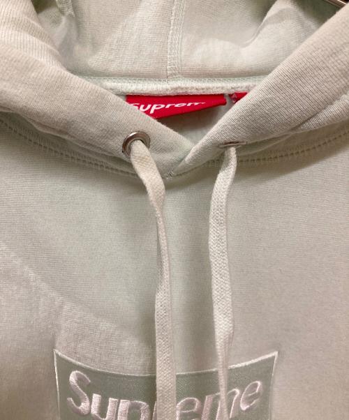 SUPREME（シュプリーム）Supreme (シュプリーム) Box logo Hooded Sweatshirt ライトグリーン サイズ:Mの古着・服飾アイテム