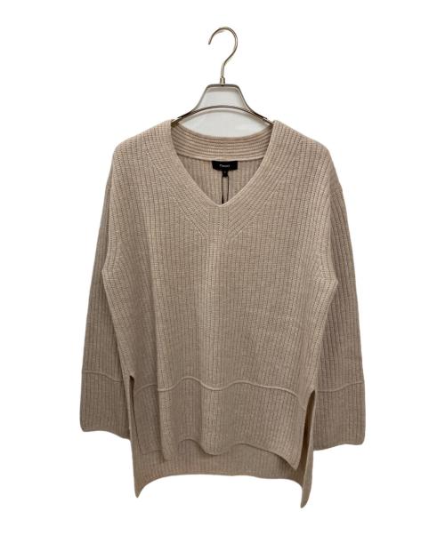 theory（セオリー）theory (セオリー) ウールカシミヤニット ベージュ サイズ:Sの古着・服飾アイテム