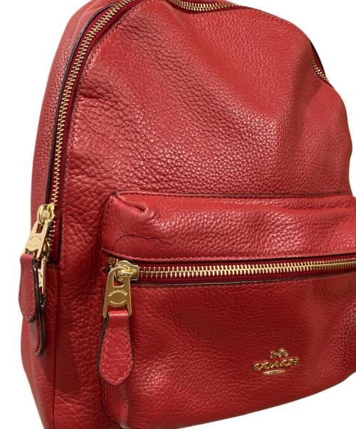 COACH（コーチ）COACH (コーチ) リュック レッドの古着・服飾アイテム