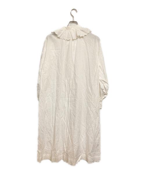 BEAMS BOY（ビームスボーイ）BEAMS BOY (ビームスボーイ) ユーロ ヴィンテージ フリル ワンピース ホワイト サイズ:Free 未使用品の古着・服飾アイテム