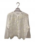 Maglieマーリエ）の古着「3D刺繍レースカーディガン」｜ホワイト