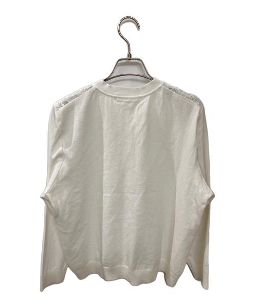 Maglie（マーリエ）MAGLIE (マーリエ) 3D刺繍レースカーディガン ホワイト サイズ:15の古着・服飾アイテム