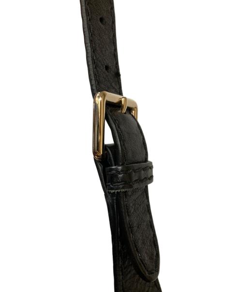 GUCCI（グッチ）GUCCI (グッチ) GGキャンバスショルダーバック ブラックの古着・服飾アイテム