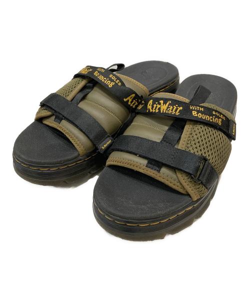 Dr.Martens（ドクターマーチン）Dr.Martens (ドクターマーチン) AYCE スライド サンダル カーキ×ブラック サイズ:10の古着・服飾アイテム