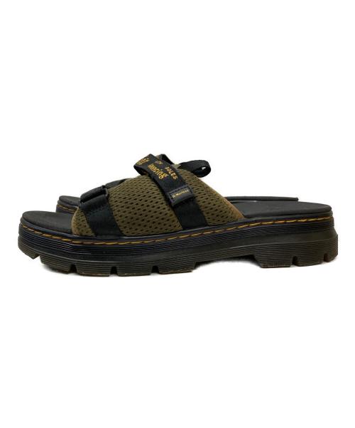Dr.Martens（ドクターマーチン）Dr.Martens (ドクターマーチン) AYCE スライド サンダル カーキ×ブラック サイズ:10の古着・服飾アイテム