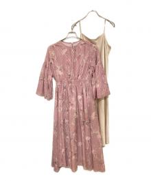 CELFORD（セルフォード）の古着「ペイントフラワーワンピース」｜ピンク