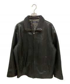 中古・古着通販】NAUTICA (ノーティカ) レザージャケット ブラック