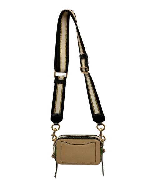 MARC JACOBS（マークジェイコブス）MARC JACOBS (マークジェイコブズ) スナップショット/ショルダーバッグ ベージュ×グリーンの古着・服飾アイテム