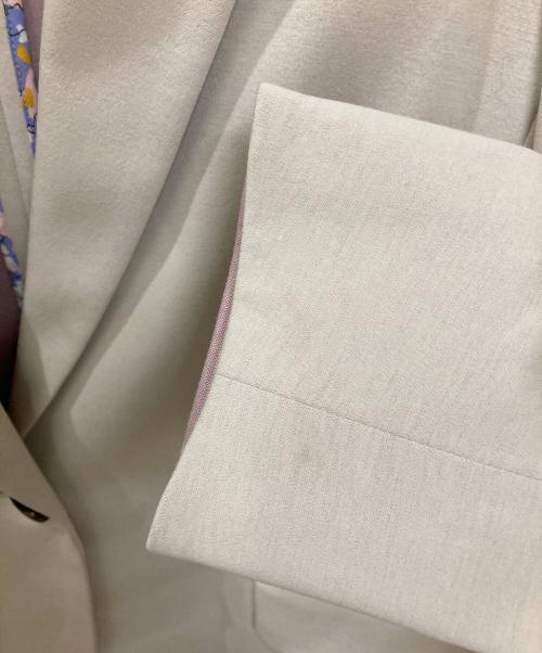 PS Paul Smith（ＰＳポールスミス）PS Paul Smith (ＰＳポールスミス) ストレッチジャージーテーラードジャケット ベージュ サイズ:Sの古着・服飾アイテム