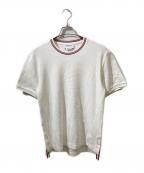 Thom Browneトムブラウン）の古着「アイコンカラーリブワッフルTシャツ」｜ホワイト