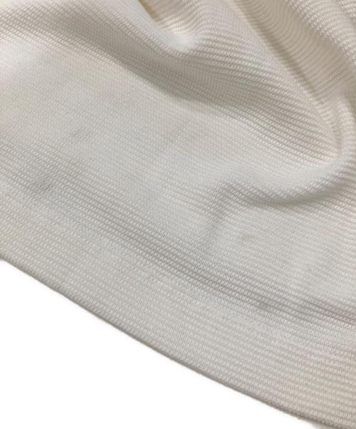 Thom Browne（トムブラウン）Thom Browne (トムブラウン) アイコンカラーリブワッフルTシャツ ホワイト サイズ:2の古着・服飾アイテム