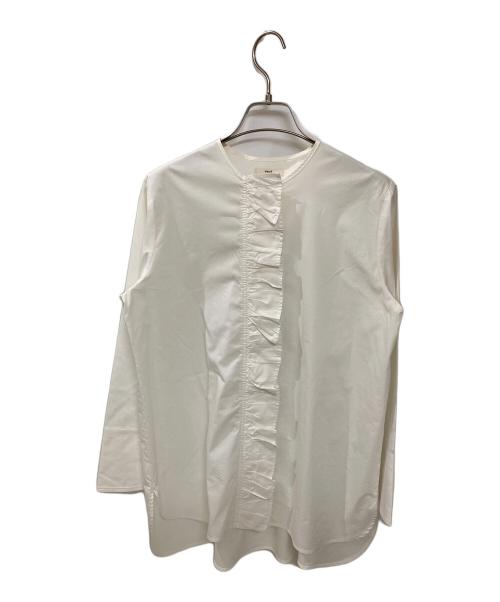 YORI（ヨリ）yori (ヨリ) フロントフリルブラウス ホワイト サイズ:FREEの古着・服飾アイテム