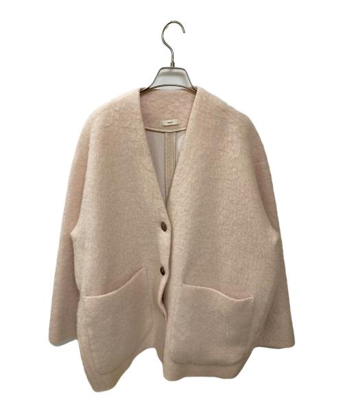 YORI（ヨリ）yori (ヨリ) ウールモヘアシャギージャケット ピンク サイズ:FREEの古着・服飾アイテム