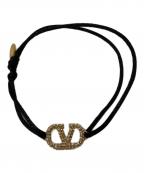 VALENTINO GARAVANIヴァレンティノ・ガラヴァーニ）の古着「ロゴブレスレット」｜ブラック