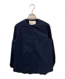 St.cecilia（セントセシリア）の古着「ギャザースリーブブラウス」｜ネイビー