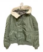 ALPHAアルファ）の古着「90S N-2Bフライトジャケット」｜カーキ