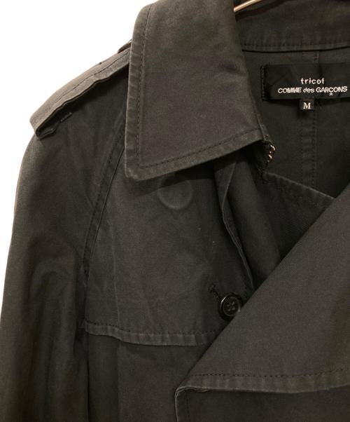 COMME des GARCONS（コムデギャルソン）COMME des GARCONS (コムデギャルソン) カットオフショートトレンチコート ブラック サイズ:Mの古着・服飾アイテム