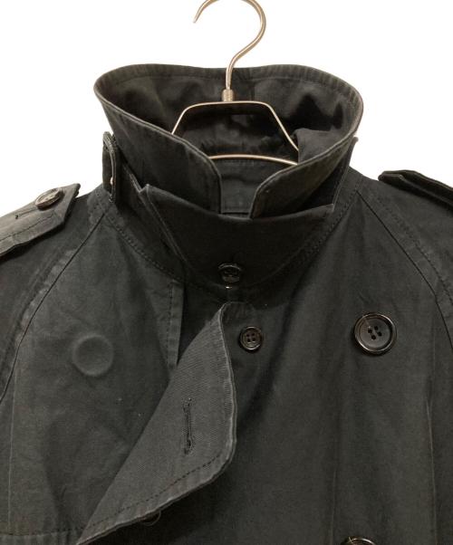 COMME des GARCONS（コムデギャルソン）COMME des GARCONS (コムデギャルソン) カットオフショートトレンチコート ブラック サイズ:Mの古着・服飾アイテム