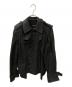 COMME des GARCONS（コムデギャルソン）の古着「カットオフショートトレンチコート」｜ブラック