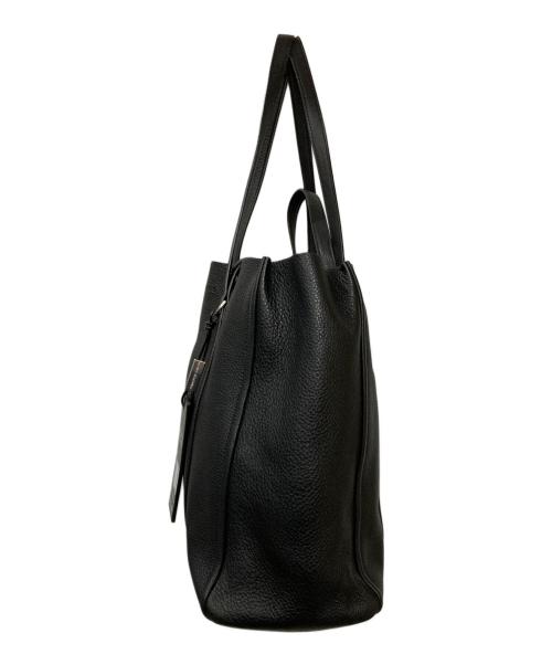 MARC JACOBS（マークジェイコブス）MARC JACOBS (マークジェイコブズ) レザートートバッグ ブラックの古着・服飾アイテム