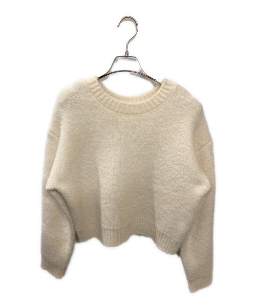 HER LIP TO（ハーリップトゥ）HER LIP TO (ハーリップトゥ) H Boa Logo Knit Pullover アイボリー サイズ:FREEの古着・服飾アイテム