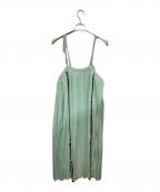 DOUBLE STANDARD CLOTHINGダブルスタンダードクロージング）の古着「ジョーゼットジャンパースカート」｜黄緑