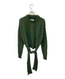 MM6 Maison Margiela（エムエムシックスメゾンマルジェラ）の古着「Hem design knit」｜グリーン