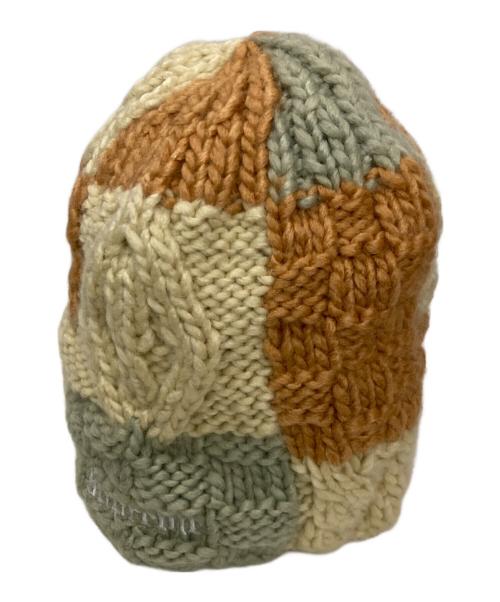SUPREME（シュプリーム）Supreme (シュプリーム) Block Knit Beanie ベージュの古着・服飾アイテム