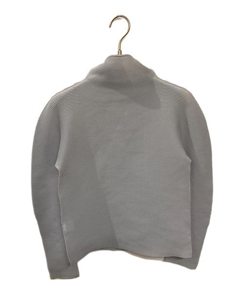 me ISSEY MIYAKE（ミーイッセイ ミヤケ）me ISSEY MIYAKE (ミーイッセイ ミヤケ) ハイネックプリーツブラウス グレー サイズ:FREEの古着・服飾アイテム