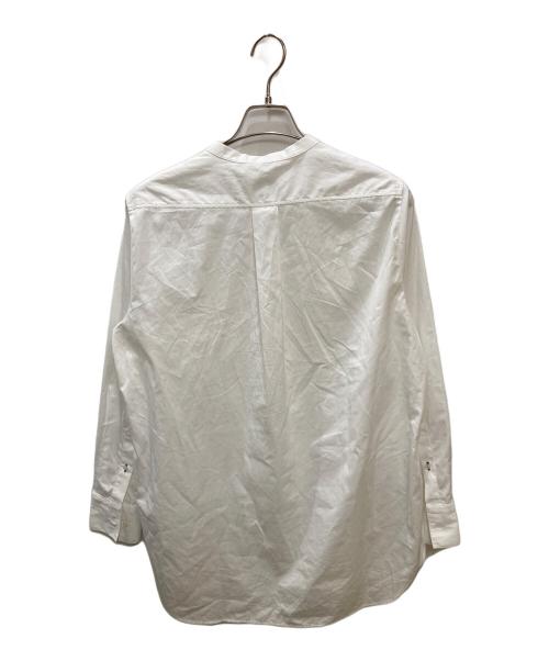 LACOSTE（ラコステ）LACOSTE (ラコステ) ノーカラーシャツ ホワイト サイズ:Sの古着・服飾アイテム