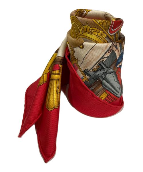 HERMES（エルメス）HERMES (エルメス) オートモービル カレ90 スカーフ レッドの古着・服飾アイテム