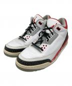 NIKEナイキ）の古着「AIR JORDAN 3 RETRO FIRE RED」｜ホワイト