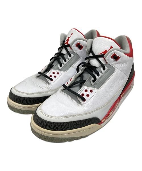 NIKE（ナイキ）NIKE (ナイキ) AIR JORDAN 3 RETRO FIRE RED ホワイト サイズ:US 12の古着・服飾アイテム