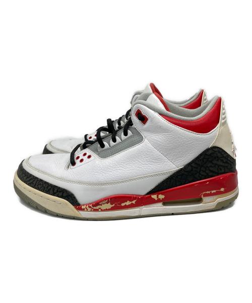 NIKE（ナイキ）NIKE (ナイキ) AIR JORDAN 3 RETRO FIRE RED ホワイト サイズ:US 12の古着・服飾アイテム