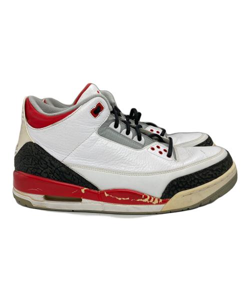 NIKE（ナイキ）NIKE (ナイキ) AIR JORDAN 3 RETRO FIRE RED ホワイト サイズ:US 12の古着・服飾アイテム