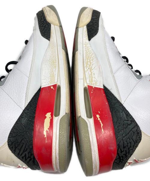 NIKE（ナイキ）NIKE (ナイキ) AIR JORDAN 3 RETRO FIRE RED ホワイト サイズ:US 12の古着・服飾アイテム